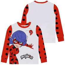 Miraculous Pyjamas | Ladybug And Tikki Girls Long Sleeve PJs | Snug Fit Kids Pyjamas - Multicolor - View 4