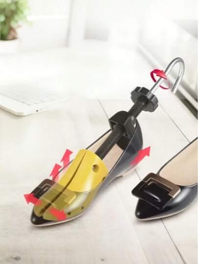 QKC 1pc Professional Shoe Tree Boot Sports Shoe Stretcher, Adjustable Length And Width For Men And Women High Heels And Sports Shoes