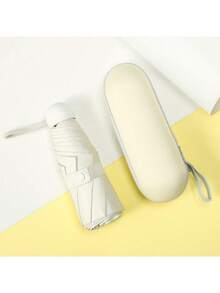 这款轻巧便携的迷你胶囊伞，防风防紫外线，专为女性设计。时尚的折叠伞配有舒适的握柄，是户外活动、海滩漫步、城市散步、通勤和旅行的理想之选。小巧可爱，方便携带，可轻松放入任何手提包中。