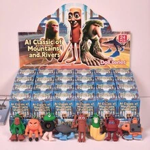 1pcs Tung Tung Tung Sahur Doll Keychain, Birthday Gift Tung Tung Tung Sahur Boxes, Tung Tung Tung Sahur Surprise Gifts, Cute Cartoon Figurine Pendants, Party Favor Small Gifts, Christmas Gifts, Christmas Decoration - Multicolor - View 5