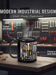 11oz Ceramic Mechanic Tool Box Mug, Funny Gift For Husband/Dad, Home/Office/Kitchen Coffee/Tea Cup