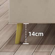 Modern And Minimalist Upholstered Bed With Cartoon Pattern Plush Headboard, 140 X 200 Cm, Beige, Multifunctional Bedroom Furniture, Discreet Solid Base (Without Storage), Mattress Not Included. - Beige + Fabric + Metal + Memory Foam - View 6