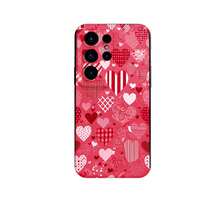 1PC Phone Case,  Heart Pattern Print Design Red , Stylish Phone Case, Phone Decoration, All-around Lens Protection, Creative Small Gift, Funny Gift for Boys and Girls - ブラック - チェックする 7