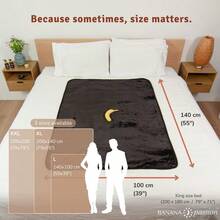 Passion Velvety Waterproof Blanket, Black Large 140 X 100 Cm, Soft Waterproof Mattress Protector, Period Stain Proo... - Black Large 140 X 100 cm - View 3