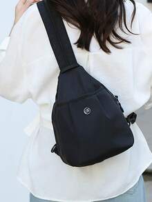 Multi-Compartment Anti-Theft Nylon Backpack Handbag For Women, Multifunctional Fashion Daily Bag, Lightweight Travel Bag With Multiple Pockets Design, Large Capacity Minimalist Student School Bag, Convenient Stationery Bag, Suitable For Students, Nurses, Teachers, Business Professionals, Travel, Vacation, Business Trip, Commute, Shopping, Office, Date, Hiking, Training, Work, Birthday Gift, Holiday Gift, Backpack - Multicolor - View 8