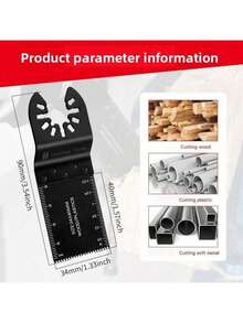 10Pcs Universal Saw Blade Oscillating Saw Blades Fast Fit Mixed Blades Oscillating Saw Blade Kit Multitool Blades For Metal, Wood, Plastic, MDF & More - Multicolor - View 4