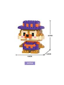 DOBBLE 口袋妖怪358片可爱卡通动漫积木套装动漫人物史迪奇图片拼图组装青少年玩具积木适合派对节日小礼物 - 彩色 - 查看 22