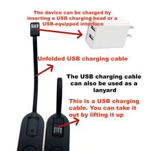 冬季 USB 可充电磁性可拆卸暖手宝，二合一迷你便携式，阻燃材料，显示电池电量和档位，单机配备 3000mAh 电池，超长续航 - 卡其色 - 查看 8