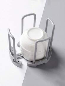 1pc Adjustable Kitchen Sink Dish Drying Rack, Multifunctional Bowl Storage Holder Stand - Multicolor - View 8