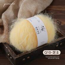 8pcs/Pack, Alpaca Mohair Yarn, Clear Colors, Soft & Comfortable Yarn Balls, For Knitting Sweaters, Crocheting Scarves, 30 Color Options - Thousand-times-a-millennium Alpaca Horse Sea - View 13