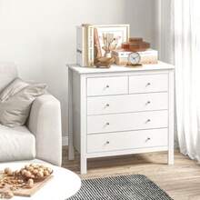 Chest Of Drawers, Sideboard, Silent Opening And Closing, Anti-Tip Device, 79 X 39.5 X 80.5 Cm, White - White - View 7