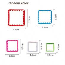 Set de 5 piezas/1 set de cortadores de galletas, set de cortadores de galletas, set de cortadores de formas de sándwich, fondant, pastel, fruta y verdura de varios tamaños (color aleatorio) - Multicolor - Ver 9