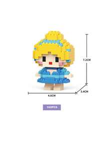 DOBBLE 口袋妖怪358片可爱卡通动漫积木套装动漫人物史迪奇图片拼图组装青少年玩具积木适合派对节日小礼物 - 彩色 - 查看 25