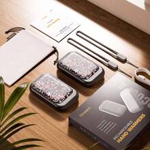 - Calentadores de manos magnticos recargables de 2 unidades, calentador de manos elctrico estilo tarjeta, 5000 mAh, calentador de manos porttil de bolsillo, certificado, 3 ajustes de - FloraFlame - Ver 9