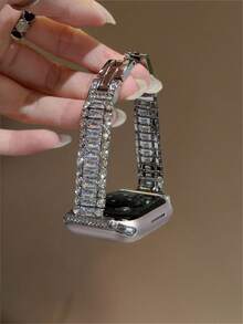 简约钻石表带，兼容38/40/41/42/44/45/46/49毫米表盘，兼容 Ultra/SE11/10/9/8/7/6/5/4/3/2/1系列表带