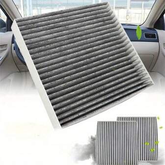 1pc Activated Carbon Air Conditioner Filter - Fits Avalon, Camry, Corolla, Highlander, Prius, RAV4, Sienna, Venza, ES, RX, UX, Subaru Legacy, Outback, CX-9 - Made Of High-Quality PP Material, Enhances Vehicle Performance