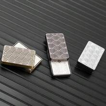 eyekan Zinc Alloy EDC Metal Slider, Wave-Shaped Infinity Push Plate With Smooth Back-And-Forth Motion, Handheld Pocket Gadget With Compact Block Design, Suitable For Office Desk Use, Commuting, Travel And Everyday Carry