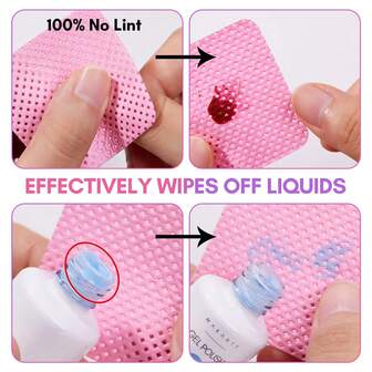 1000pcs Lint-Free Nail Wipes – Professional Gel Nail Polish Remover Pads & UV Cleanser Tissues For Manicure Prep And Finish, Unscented Nail Cleaning Paper Pads For Acrylic Nails, Press-On Nails, Nail Tools & Salon Supplies, Bulk Nail Art Cleaning Essentials For Home, School & Beauty Studios