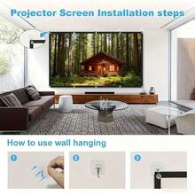 Portable Projection Screen 72 Inches - Foldable High-Definition Screen, Suitable For Outdoor Activities, Temporary Meetings, Parties, Supports 3D And 4K Ultra-High-Definition Display, Outdoor Entertainment Products | Ultra-High-Definition Screen | Lightweight Screen,Projector Screen - 72inches - View 3