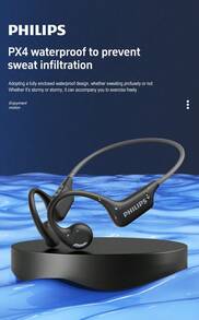 PHILIPS Tai nghe không dây dẫn truyền qua xương  TAA1708, thời lượng pin dài, khử tiếng ồn. - màu đen - Xem 6