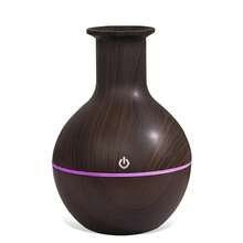 1个仿木纹简约牛油果造型加湿器，200毫升/USB供电，适用于卧室和浴室，低噪音空气净化器，室内喷雾器 - 彩色 - 查看 16