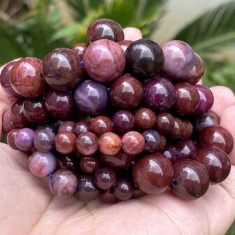 6/8/10/12mm Natural Stone Beads Sugilite Round Spacer Loose Beads For Jewelry Making Beadwork DIY Bracelet Necklace 15