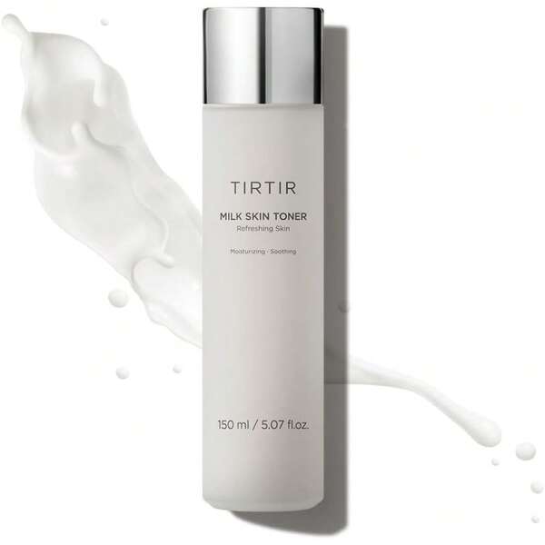 TIRTIR Milk Skin Rice Toner - Deep Moisturizing, Hydrating And Refreshing For Face, Niacinamide, Ceramide, Rice Bran Extract, Nature-Oriented Ingredients, Korean Skin Care, Vegan, 150ml / 5.07 Fl.Oz.