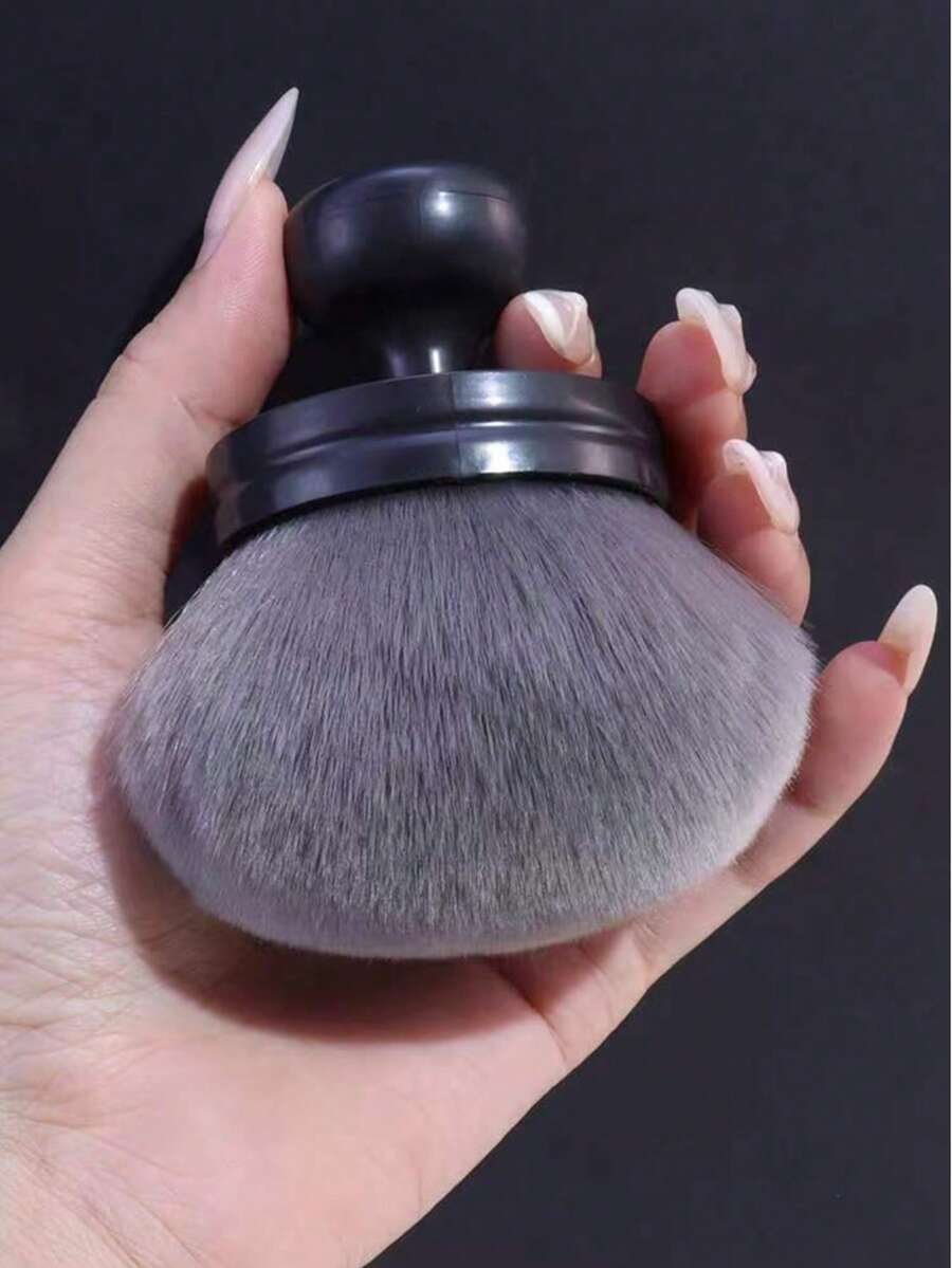 1 pieza Extra Grande, Portátil, Suave y Multifuncional Brocha de Maquillaje - Adecuada para Aplicar Rubor, Contornear o Limpiar Polvo de Uñas. Una Herramienta Cosmética Verdaderamente Versátil. - Multicolor - Ver 1