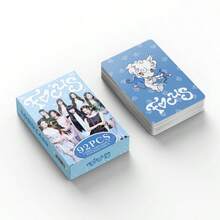 124张/92张Hearts2Hearts新专辑《FOCUS》卡片，崔智友和郑恩宇的收藏照片，明星日记贴纸，LOMO卡片，节日礼物，明星日记贴纸，可打印的LOMO新专辑卡片，可收纳于卡包、钱包、背包中，或用作装饰品、桌面摆件、送给朋友的礼物 - 彩色 - 查看 8