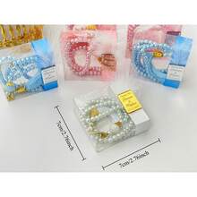 Personalized Islamic Prayer Beads: Muslim Wedding Favor, Hajj Gift, Valentine's Day Gift, Bridesmaid Gift, Graduation Gift, Easter Gift, Eid Gift, Baby Shower Gift - Light Pink Rosary Beads, Rose Gold Acrylic - View 2