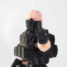 13件套创意3D打印可动人偶玩具，特种部队士兵人偶模型，多关节可动，配有武器，幸运娃娃减压组装收藏玩具模型 - 彩色 - 查看 5