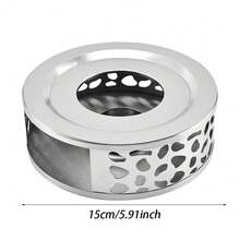 Japanese Hollow Heating Base Stainless Steel Warm Tea Pot Candle Heating Glass Teapot Tea Warmer