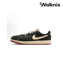 Nigel Sylvester X Air Jordan 1 Low OG 'Better With Time' Cream Black Muslin Varsity-Red Sneakers Men IB8958-001 - 彩色 - 查看 1