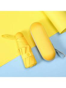 这款轻巧便携的迷你胶囊伞，防风防紫外线，专为女性设计。时尚的折叠伞配有舒适的握柄，是户外活动、海滩漫步、城市散步、通勤和旅行的理想之选。小巧可爱，方便携带，可轻松放入任何手提包中。