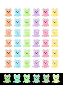 10/20pcs Luminous Mini Resin Elk, Christmas Glow In The Dark Miniature Cute Sitting Style Elk Tiny Animals Figures For Christmas Decorations, DIY Fairy Garden, Micro Landscape, Party Favor Filling, Perfect Birthday Gift(Random Color)