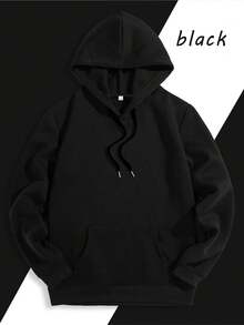 Sudadera con arte de corazón colorido para pareja |     Sudadera casual holgada con capucha y estampado de dibujos animados, tejido suave y agradable para la piel, perfecta para otoño/invierno, ideal para el campus, la calle o para usar en casa. - Negro - Damas - Ver 2