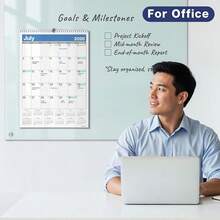 Dunwell 2026 Large Wall Calendar 12x17, Blue, Big Grid 12 X 17 Hanging Monthly Calendar With Large Daily Blocks, Premium Paper, Jan–Dec 2026 - Blue - View 6