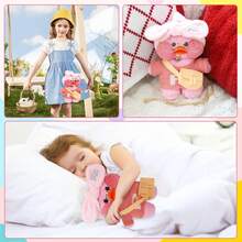 ¡RecomendadoPeluche de Pato Kawaii de 30 cm, con Accesorio de Disfraz y Gafas,con Bolsillos,Adecuado como Regalo de Navidad y Regalo de cumpleaños para niños (Rosa)¡Top de Temporada - blanco - Ver 11