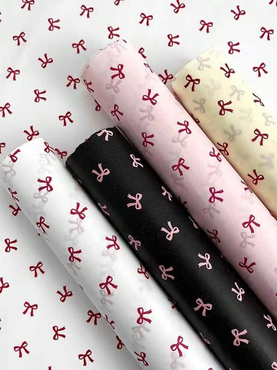 10/30/50/100 قطعة ورق هدايا وردي رومانسي بتصميم فراشة مناسب لهدايا المناسبات والأعياد والأعراس وتزيين الباقات والتغليف