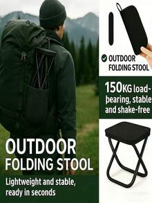 Portable Folding Chair | Compact, Sturdy, Weather-Resistant Design, Suitable For Camping, Fishing And Outdoor Activities | Stainless Steel Material, Easy To Assemble, Space-Saving, Lightweight - Multicolor - View 8