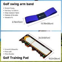 Golf Training Mat For Beginners | Posture Assistance And Entry-Level Stance Corrector | Golf Training Aids Pad For Men Women,35026580 - màu đen - Xem 6