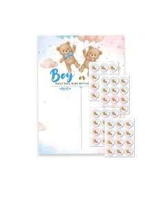 Party Game Gender Reveal Poster Shower Supplies Atmosphere Decoration Props For Boys Or Girls Anniversary Gift Party Decoration Happy Birthday Party Wedding Gift Bridal Shower Party Voting Poster