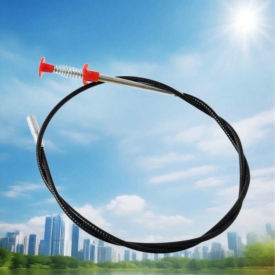 1m/2m/3m/5m Pipe Dredger, Suitable For Toilets, Sinks, Floor Drains, Kitchen Pipes, Bathroom Sewers, Household Drainage Systems, Commercial Public Facility Pipes, Etc. It Can Handle Blockage Problems Caused By Hair, Debris, Small Objects, Etc. Suitable For Homes, Shopping Malls And Other Scenarios, It Can Effectively Solve Pipe Blockage Problems In Daily Life And Public Areas. - Multiple Specifications - View 1