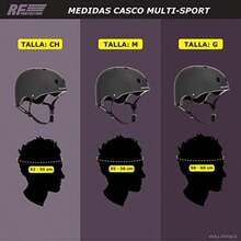 Rollerface Casco ulti-Sport, Doble Certificado de , Interior Extra acolchonado(CH Negro) - Multicolor - Ver 3