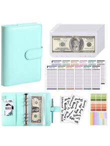 Budget Binder Money Organizer For Cash A6 Budget Binder With Cash Zipper Envelopes Card Holder Wallet Budget Binder Envelopes For Budgeting Money Currency Collection Card Ticket Collection Gifts For Women Dad Mother Men Mom's Gifts Valentine's Day Travel Essentials Holiday Essential - Multicolor - View 11