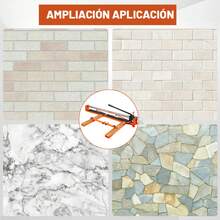 Cortador de Azulejos Manual con Guía Láser de 120 Cm y Rodamiento de Bolas para Proyectos Domésticos y Profesionales, Cuchillas de Aleación, Alta Precisión, Placa de Mango Dividida, Placa de Mango Removible, Duradero, con Posicionamiento Láser Infrarrojo. - naranja - Ver 7