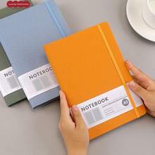 1pc Minimalist A5 Binder Notebook, 100 Sheets/200 Pages; A6 Business Planner Notebook; A7 Mini Student Diary Notebook, Suitable For Students, Office Workers, Journaling Enthusiasts, Daily Notes, Office Memos, Study Notes - Multicolor - View 4
