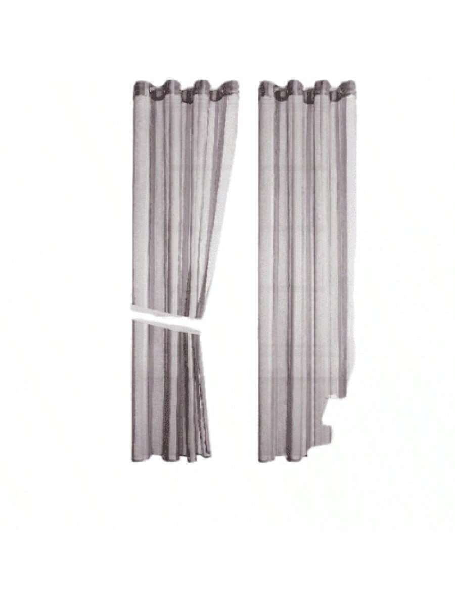 Cortinas transparentes de Color Gris de alta durabilidad de 140cm*225cm, CORTINA 1 PZ