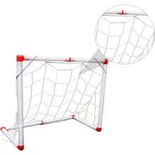 Portera de Ftbol Porttil Plegable para Interior y Exterior Estructura Ligera Resistente Intemperie para Ejercicio y Diversin - Blanco - Ver 9