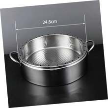 Luxshiny Cesta De Vapor De Acero Inoxidable 304 De 26cm y Resistente Ideal Para Cocción Al Vapor De Alimentos En Casa Steamer Basket Para Verduras y á - 1 - Ver 8